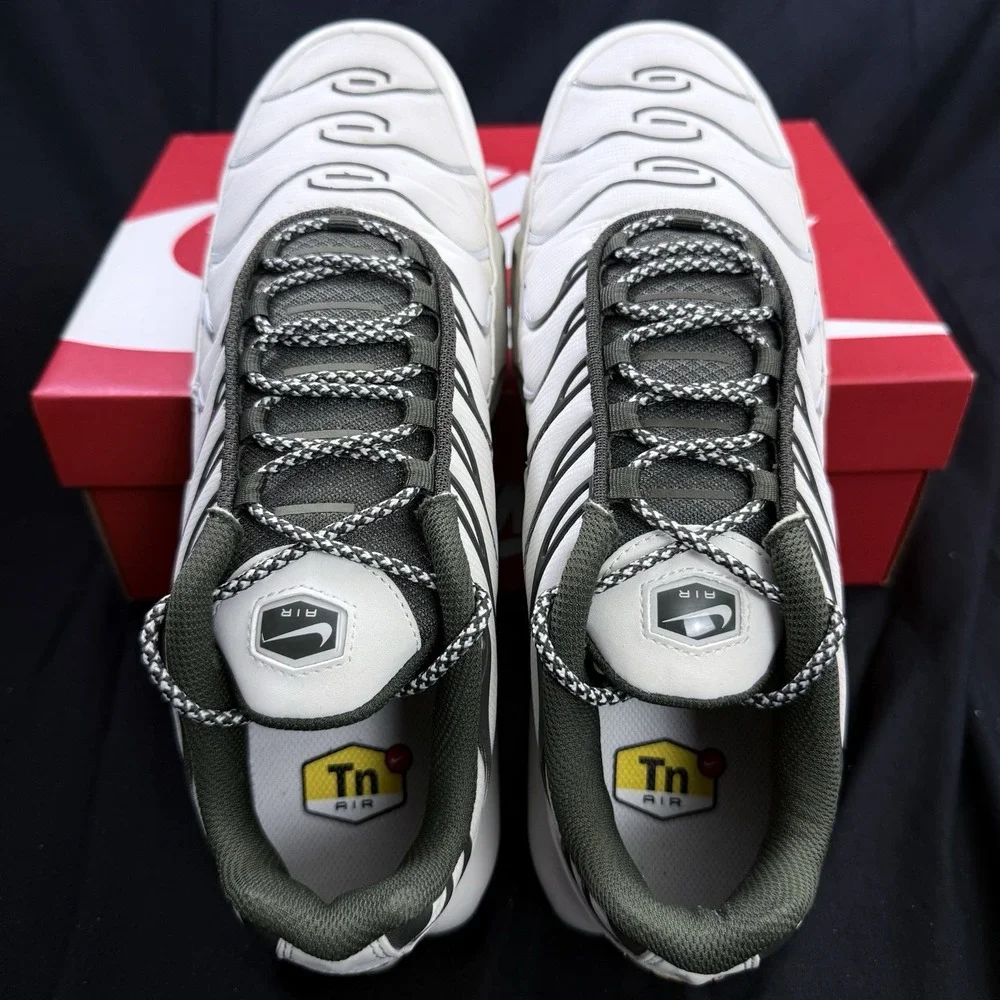 Size 10 Nike Air Max Plus Phantom Neutral Olive Green Mens Running Shoes